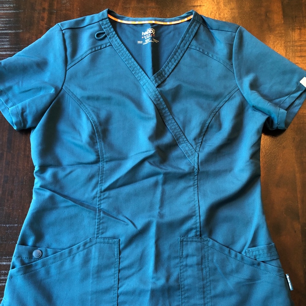 Code Happy V-Neck Scrub Tops View 2